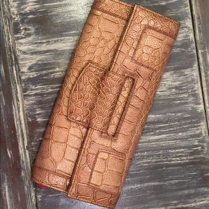 Faux Alligator Clutch